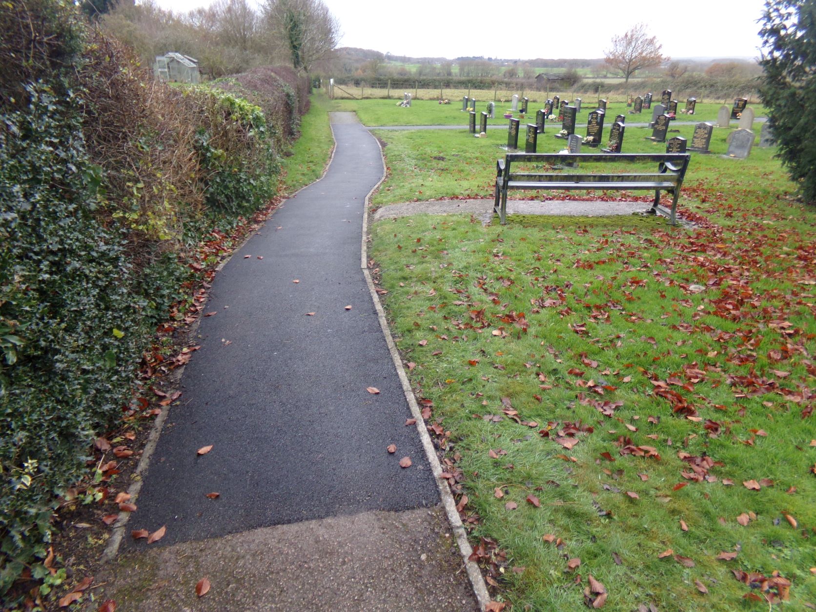 Cemetery path repairs - 1